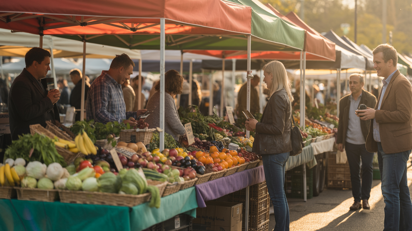 Equine Center Farmers Market with fresh produce and local vendors